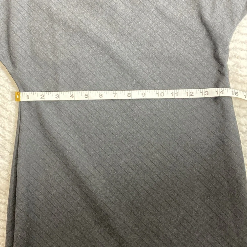 Zara Striped Gray Mini Dress Long Sleeves Size S